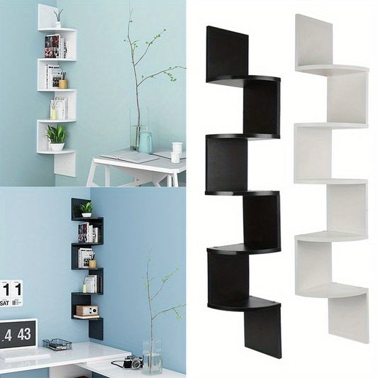5-Tier Zig Zag Corner Wall Shelf — image 2