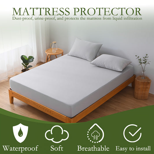 Waterproof Fitted Mattress Protector Sheet — Single Double King Size Bed Cover