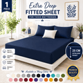Extra Deep Fitted Sheet 16 Inch Pocket — For Thick Mattresses