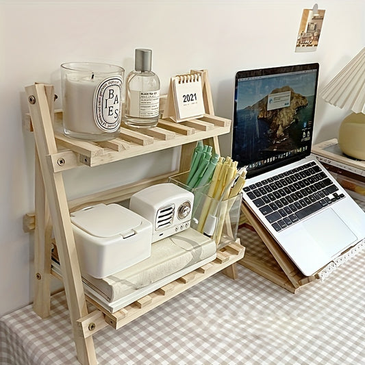 2-Tier Wooden Desktop Organiser — image 2