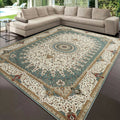 Retro Floral Print Mat Anti Slip Flat — Bathroom Doorway Kitchen Rug