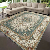 Retro Floral Print Mat Anti Slip Flat — Bathroom Doorway Kitchen Rug