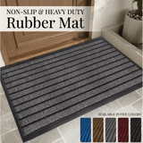 Heavy Duty Rubber Door Mat Non Slip — Entrance Runner Rug for Hall Kitchen