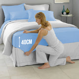 Extra Deep Fitted Sheet 16 Inch Pocket — Single Double King Super King Sizes