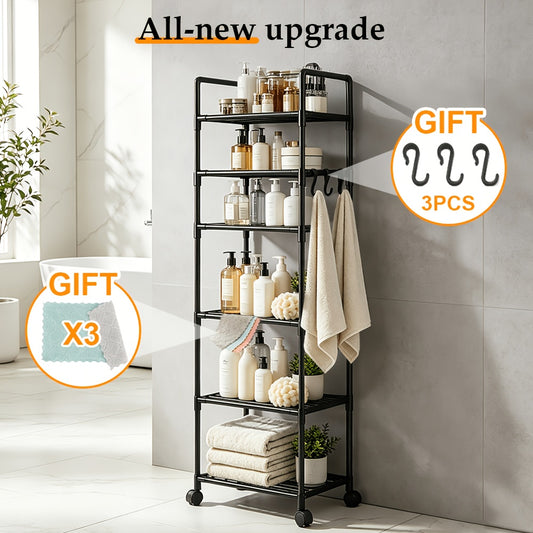 6-Tier Rolling Storage Cart — image 2