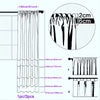 White Sheer Voile Curtains Rod Pocket Top — Net Curtain Panel 51 Inch Width