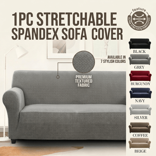 Elastic Sofa Cover Stretch Full Cover — Slipcover for 3 Seater Living Room Sofa