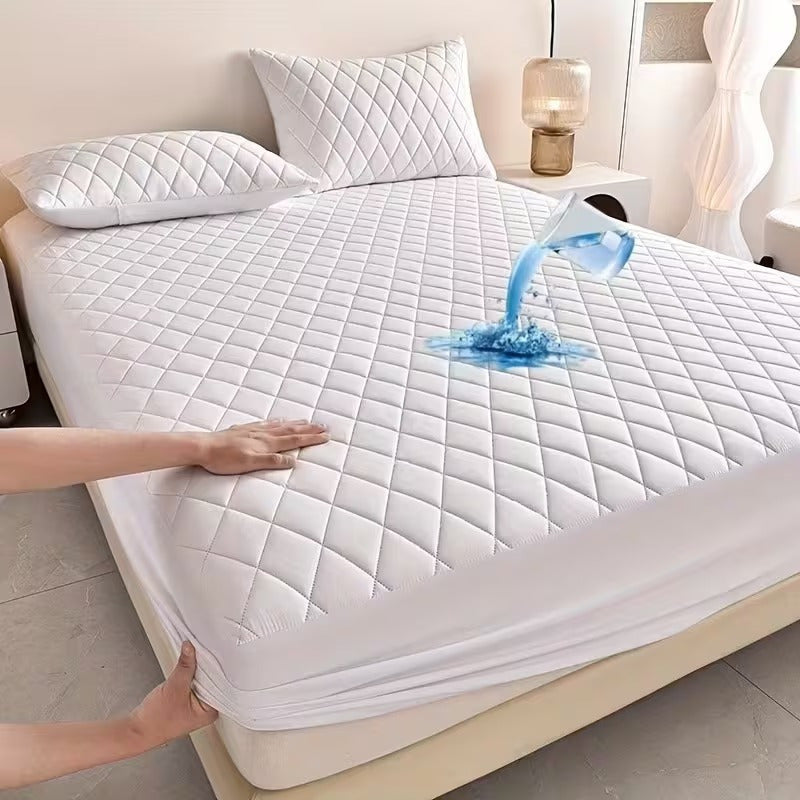 Waterproof Quilted Mattress Protector Extra Deep Fitted — Anti Allergy Mattress Cover