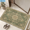Retro Floral Print Mat Anti Slip Flat — Bathroom Doorway Kitchen Rug 80x50cm