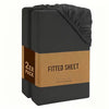 Fitted Sheet 2 Pack Extra Deep Pocket — Polyester Bed Sheets Single Double King Super King