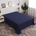 Microfiber Flat Bed Sheet Wrinkle Resistant — TXWDAQ Queen King Size Sheets