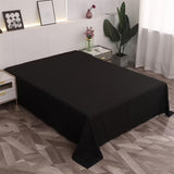 Microfiber Flat Bed Sheet Wrinkle Resistant — TXWDAQ Queen King Size Sheets