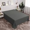 Microfiber Flat Bed Sheet Wrinkle Resistant — TXWDAQ Queen King Size Sheets