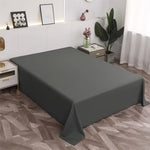 Microfiber Flat Bed Sheet Wrinkle Resistant — TXWDAQ Queen King Size Sheets
