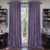 Crushed Velvet Curtains 2 Panels, Rod Pocket, Light Filtering