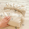 Double Layer Gauze Fitted Sheet Floral Print — Breathable Mattress Cover for Bedroom