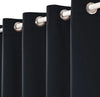 Blackout Curtains 2 Panel Set — Grommet Top Thermal Insulated Room Darkening Curtains for Bedroom Living Room