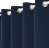 Blackout Curtains 2 Panel Set — Grommet Top Thermal Insulated Room Darkening Curtains for Bedroom Living Room