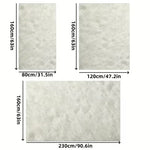 Fluffy White Shag Area Rug Non-Slip — Plush Fur Mat for Living Room Bedroom
