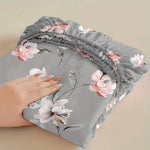 oral Fitted Sheet Deep Pocket Polyester — Non-Slip Wrinkle Resistant King Queen Twin
