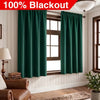 100% Blackout Curtains 2 Panel Set, Noise Reducing