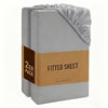 Fitted Sheet 2 Pack Extra Deep Pocket — Polyester Bed Sheets Single Double King Super King