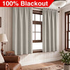 100% Blackout Curtains 2 Panel Set, Noise Reducing