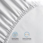 100% Cotton Fitted Sheet Deep Pocket — Single Double King Super King Sizes