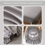 Waterproof Fitted Mattress Protector Sheet — Single Double King Size Bed Cover