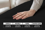Flat Bed Sheet 200 Thread Count — Single Double King Super King Sizes