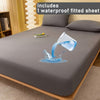 Waterproof Fitted Mattress Protector Sheet — Single Double King Size Bed Cover