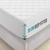 Waterproof Quilted Mattress Protector Extra Deep Fitted — Anti Allergy Mattress Cover