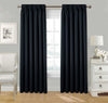 Pencil Pleat Blackout Curtains, Thermal Lined with Tie Backs