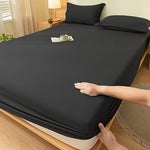 Fitted Bed Sheet Deep Pocket Cotton — Single Double King Super King Sizes