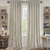 Crushed Velvet Curtains 2 Panels, Rod Pocket, Light Filtering