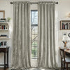 Crushed Velvet Curtains 2 Panels, Rod Pocket, Light Filtering