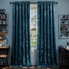 Crushed Velvet Curtains 2 Panels, Rod Pocket, Light Filtering