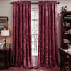 Crushed Velvet Curtains 2 Panels, Rod Pocket, Light Filtering
