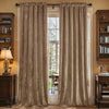 Crushed Velvet Curtains 2 Panels, Rod Pocket, Light Filtering