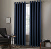 Blackout Curtains 2 Panel Set — Grommet Top Thermal Insulated Room Darkening Curtains for Bedroom Living Room