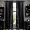 Crushed Velvet Curtains 2 Panels, Rod Pocket, Light Filtering