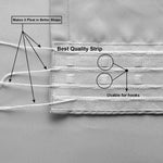 Pencil Pleat Blackout Curtains, Thermal Lined with Tie Backs