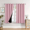 100% Blackout Curtains 2 Piece, Grommet Top, Thermal Insulated