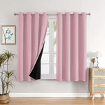 100% Blackout Curtains 2 Piece, Grommet Top, Thermal Insulated