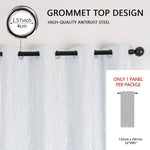 Metallic Foil Branch Blackout Curtain, 1 Panel, Grommet Top