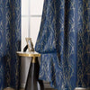 Metallic Foil Branch Blackout Curtain, 1 Panel, Grommet Top