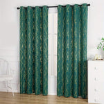 Metallic Foil Branch Blackout Curtain, 1 Panel, Grommet Top