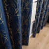 Metallic Foil Branch Blackout Curtain, 1 Panel, Grommet Top