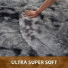 Fluffy Shaggy Area Rug Grey Anti Slip — Soft Carpet Floor Mat for Bedroom Living Room