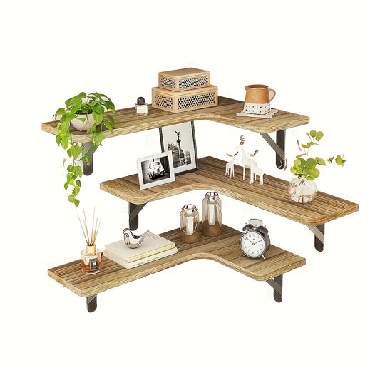 L-Shaped Corner Floating Shelves, Set of 5 — image 2